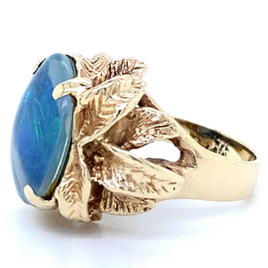 Estate Opal Leaf Ring