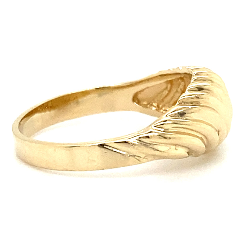 Estate Domed, Textured Ring