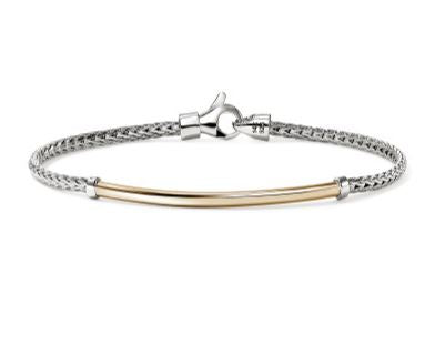 JH Essentials 14K Gold & Silver 2.5mm Bracelet with Lobster Clasp by John Hardy