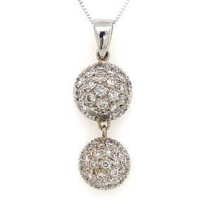 Estate Diamond Pave' Pendant