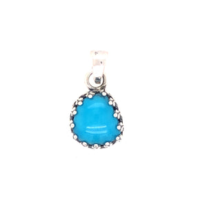 
            
                Load image into Gallery viewer, Sterling Silver 1.41ct Turquoise Pendant &amp;amp; Chain 18&amp;quot;
            
        