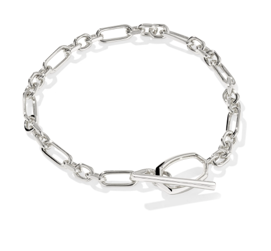 Sylvia Silver Metal Link & Chain Bracelet by Kendra Scott