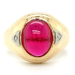 Estate Synthetic Ruby Ring