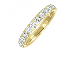14K Yellow Gold 0.75cttw Diamond Wedding Band