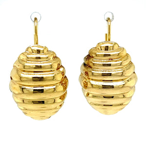 Estate Beehive Earrings