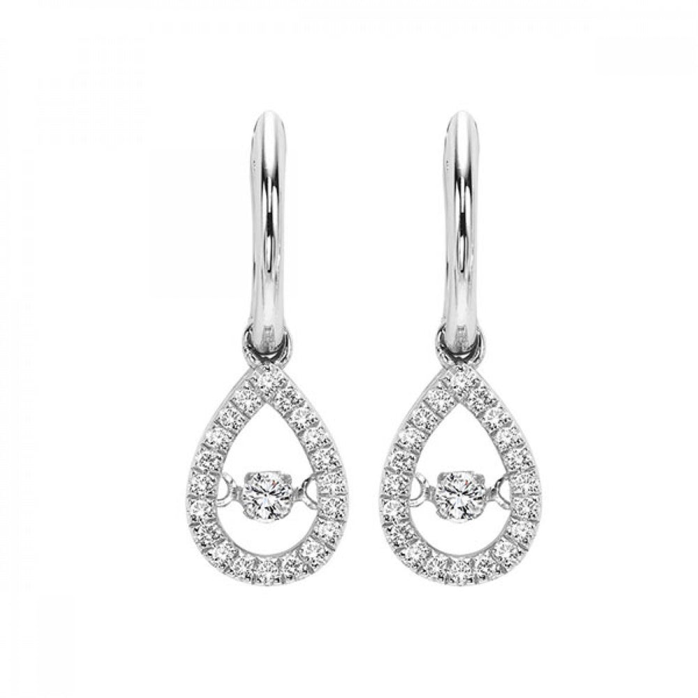 Diamond Rhythm of Love Dangle Earrings