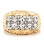 Estate Diamond Textured Ring