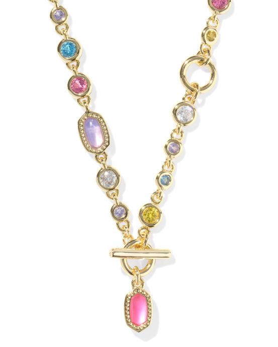 Mini Elisa Abbie Gold Plated Multi Mix Strand Necklace by Kendra Scott