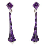 Estate Rodney Rayner Amethyst Earrings