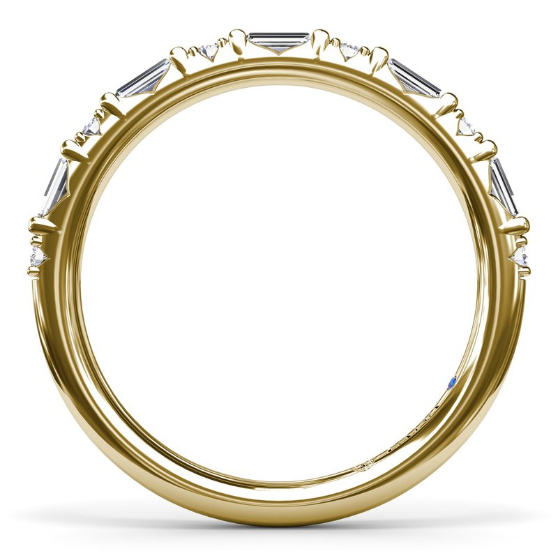 14K Yellow Gold 0.32cttw VS FG Diamond Wedding Band by Fana