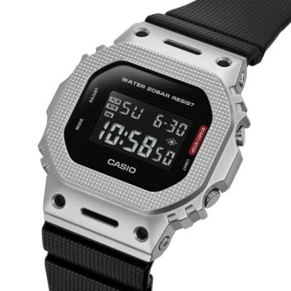 G-Shock GM5600M-1 Silver Watch with Black Band