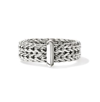Icon Link Silver 6mm Band Ring Sz 7 by John Hardy