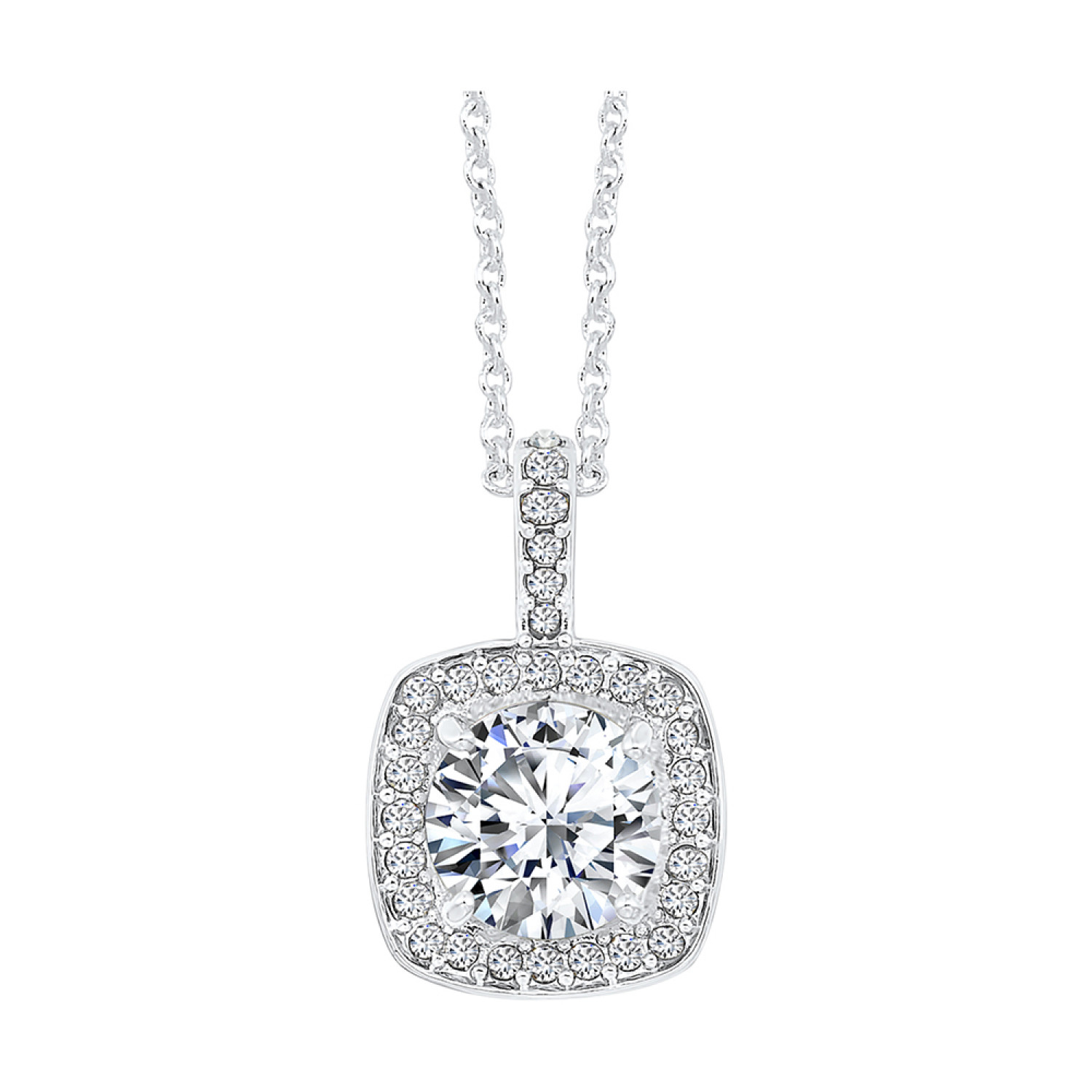 Sterling Silver CZ Pendant