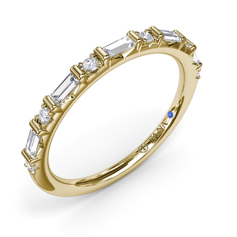 14K Yellow Gold 0.32cttw VS FG Diamond Wedding Band by Fana