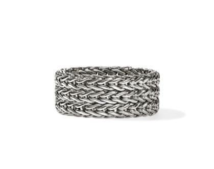Icon Link Silver 9mm Band Ring Sz 7 by John Hardy