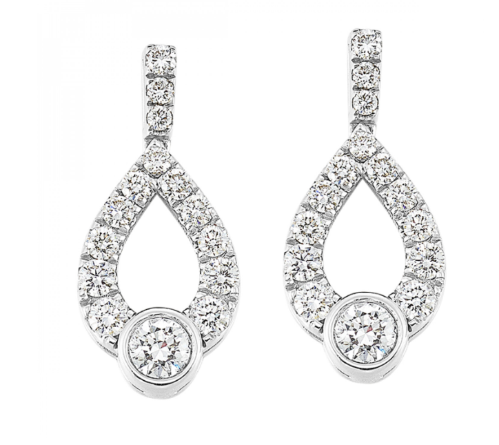 Silver 0.20cttw Diamond Earrings