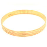 Estate 18K Gold 8mm Bangle