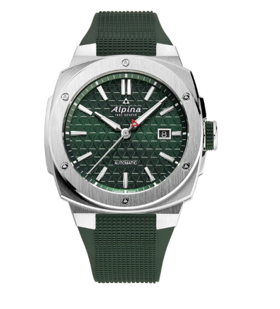 Alpiner Extreme Automatic WR200 SS with Green Strap by Alpina