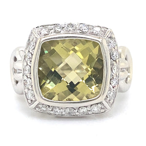 Estate Lemon Quartz Ring