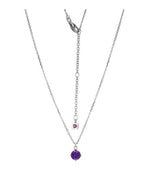 Sterling Silver Amethyst Birthstone Pendant by ELLE