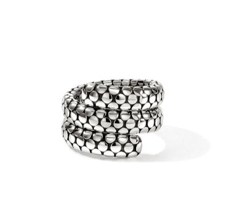 Dot Silver Double Coil Ring Size 8 by John Hardy