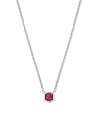 Davie Sterling Silver Pendant, Pink Ruby by Kendra Scott