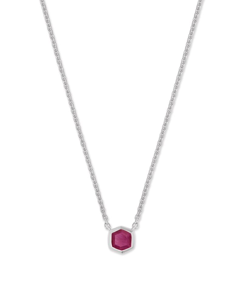 Davie Sterling Silver Pendant, Pink Ruby by Kendra Scott