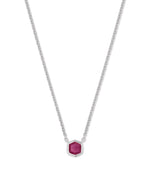 Davie Sterling Silver Pendant, Pink Ruby by Kendra Scott