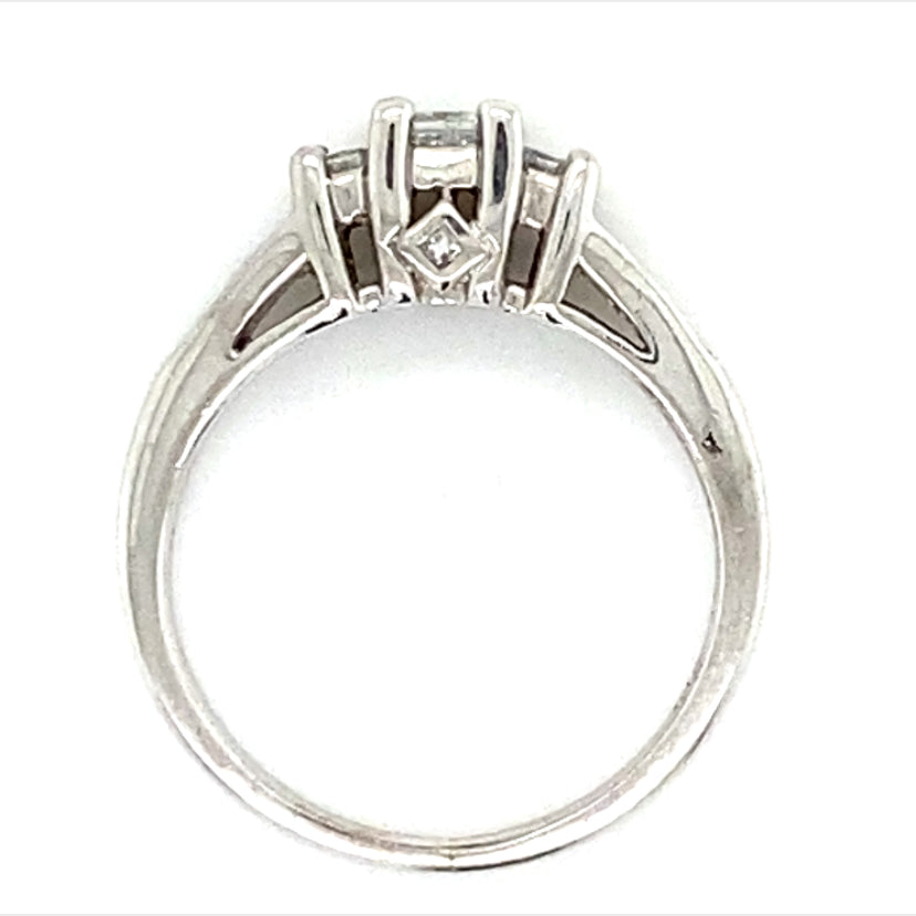 Estate Princess Cut Engagement Ring