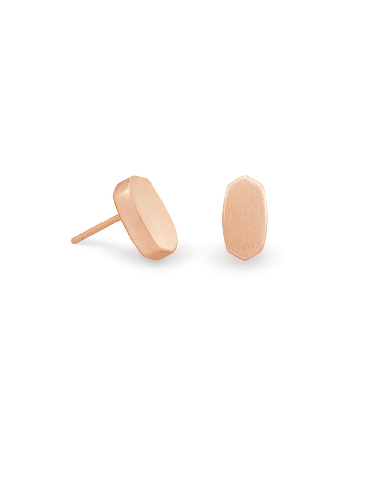 Barrett Stud Earrings In Rose Gold by Kendra Scott