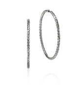 Essentials Silver 50mm Hoop Earrings by John Hardy