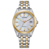Ladies Corso Eco-Drive Two-Tone White MOP by Citizen