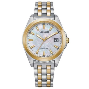 
            
                Load image into Gallery viewer, Corso, Eco-Drive, Two-Tone White Mother of Pearl Watch by Citizen
            
        