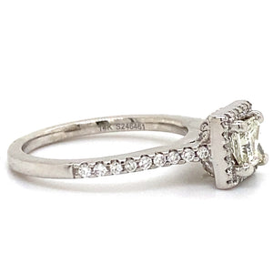 Estate Princess Cut Engagement Ring