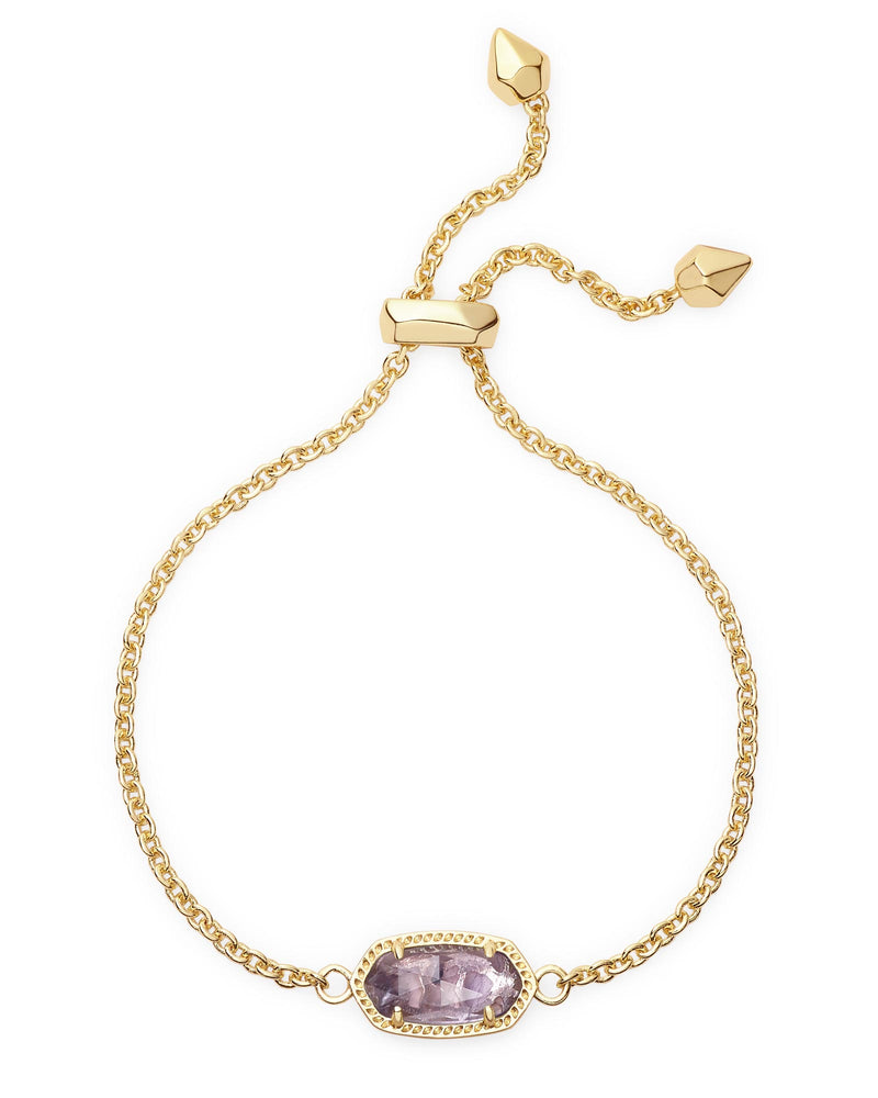 Elaina Gold Purple Amethyst Bracelet by Kendra Scott