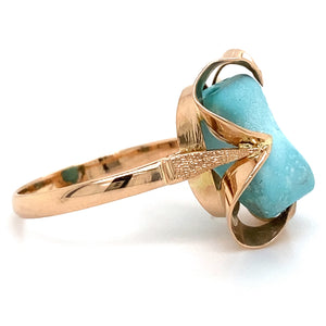 Estate Blue Stone Freeform Ring