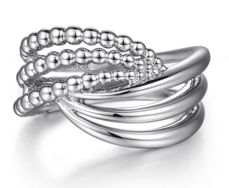 Sterling Silver Bujukan Lady's Twisted Ring by Gabriel