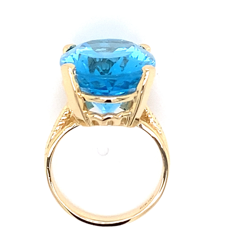 Estate Blue Topaz Ring