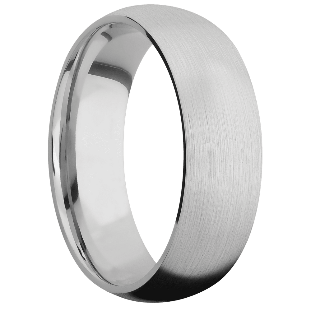 18K White Gold + Satin Finish