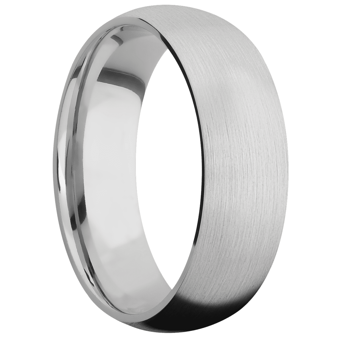 18K White Gold + Satin Finish
