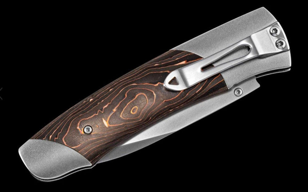 A200-6 Titanium Pocketknife with Carbon Fiber