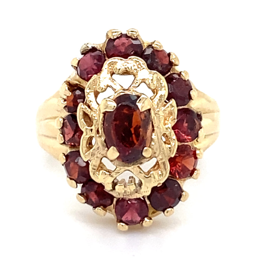 Estate Vintage Style Garnet Ring