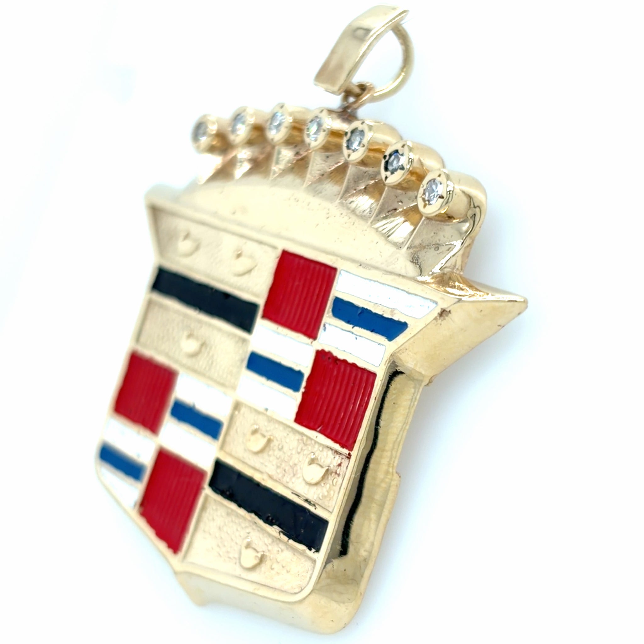 Estate Large Gold Cadillac Pendant