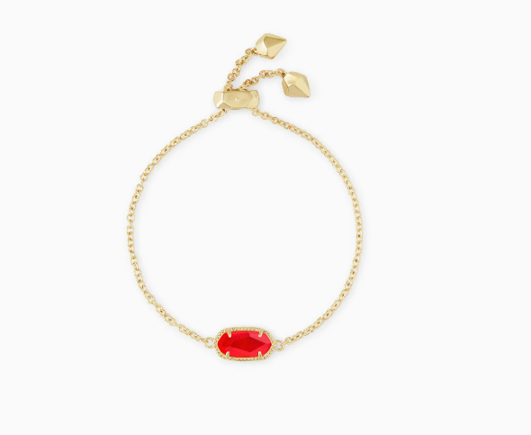 Elaina Silver Plated  Red Illusion Adjustable Bracelet by Kendra Scott