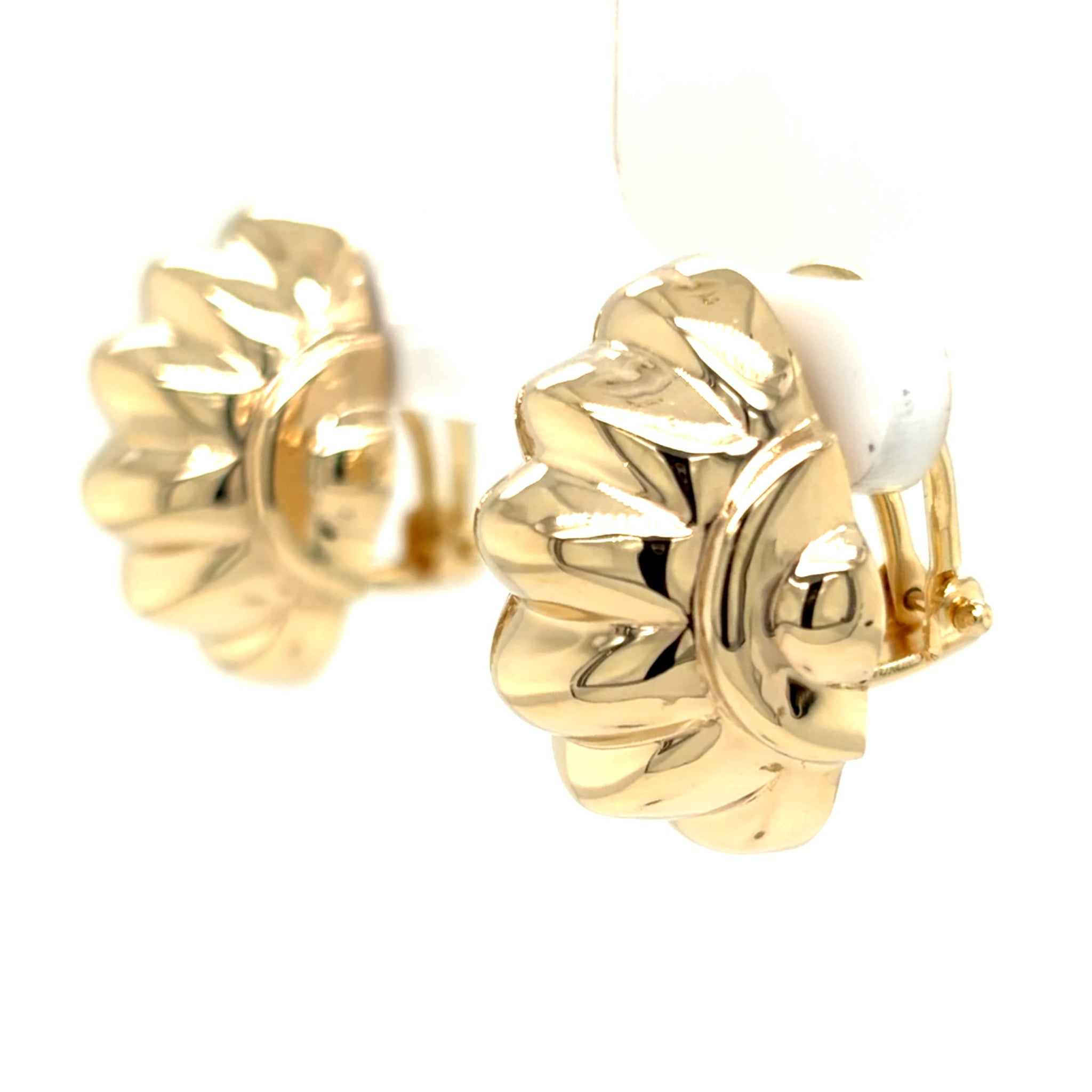 Estate Polished Shrimp Earrings