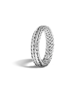 Kami Silver 4.5mm Band Ring Sz 10 by John Hardy