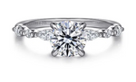 14K White Gold 0.31cttw G-H SI2 Diamond Semi-Mount Engagement Ring Sz 6.5 by Gabriel