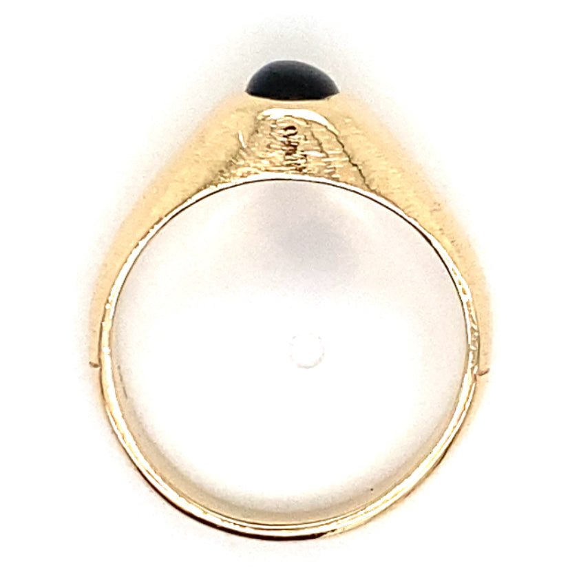 Estate Black Star Sapphire Ring