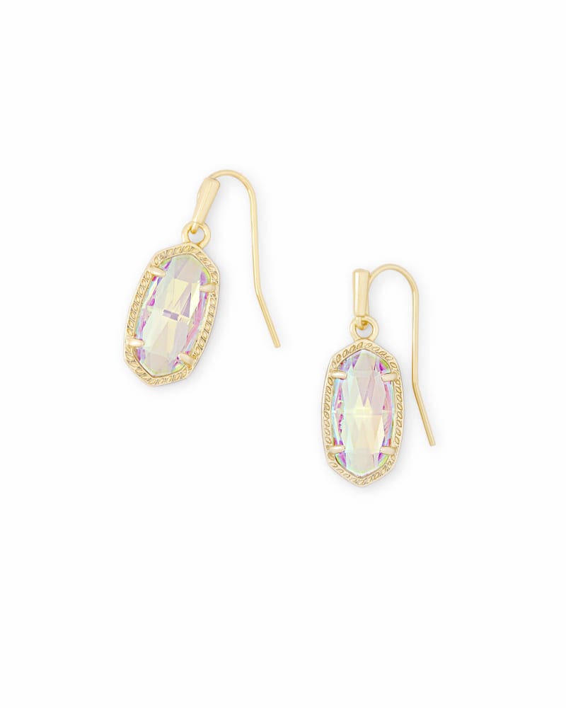 Lee Gold Plated Drop Earrings in Dichroic Glass by Kendra Scott