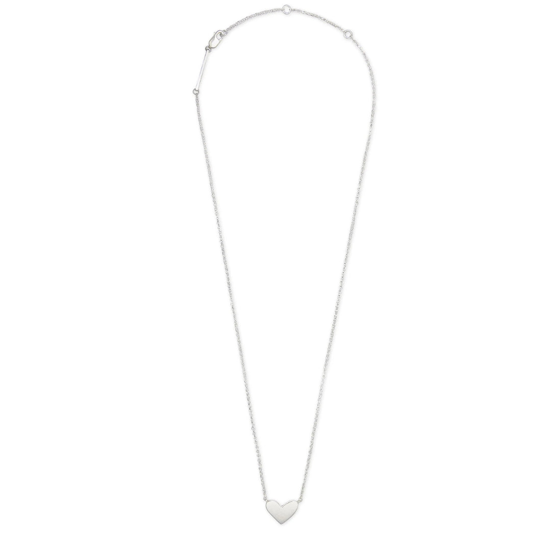 Ari Heart Sterling Silver Short Pendant Necklace by Kendra Scott